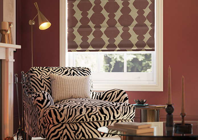 Construct, Wild Red - Roman Blind - Image 5